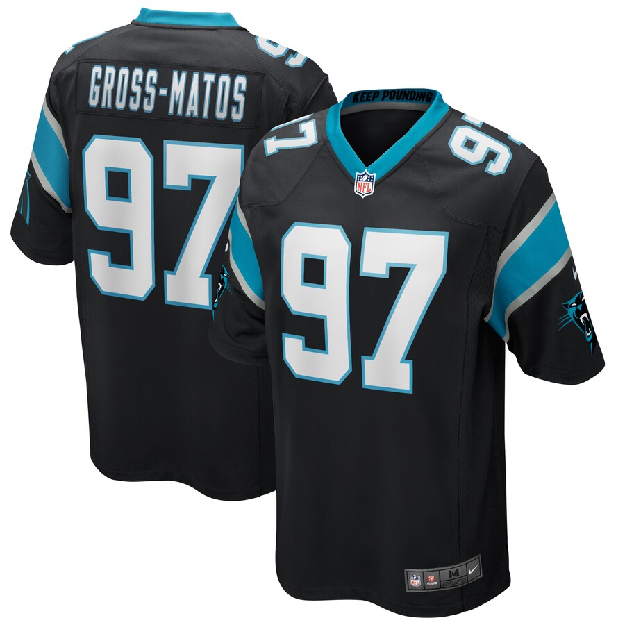 Carolina Panthers Yetur Gross Matos NFL jersey front view