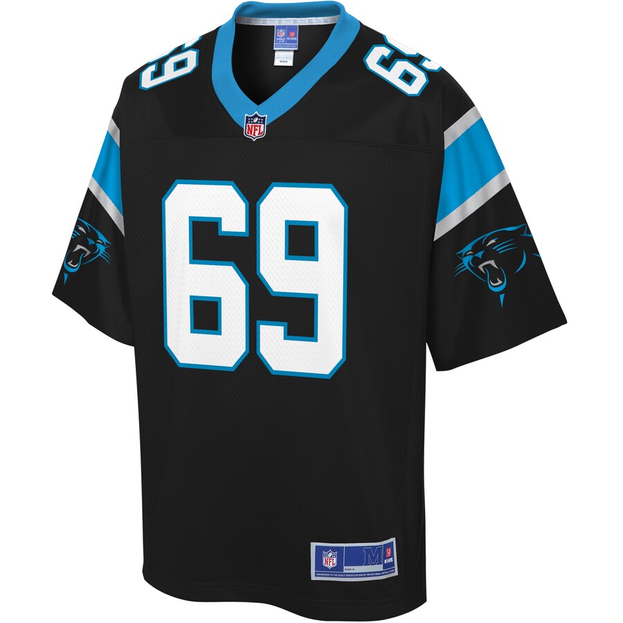 Carolina Panthers Tyler Larsen Big Tall NFL jersey front view
