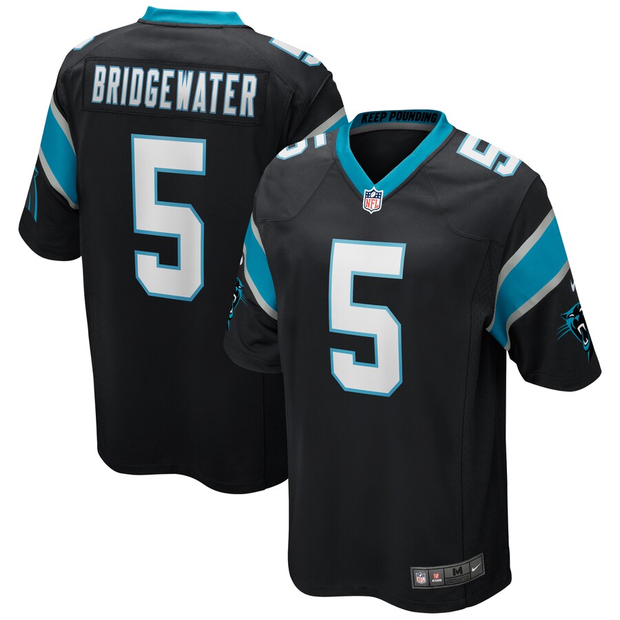 Carolina Panthers Teddy Bridgewater NFL jersey front view