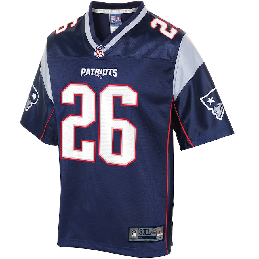 New England Patriots Sony Michel Big Tall NFL jersey front view