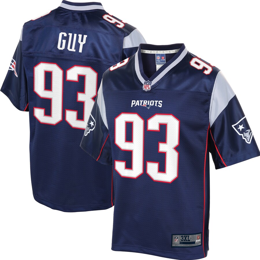 New England Patriots Lawrence Guy Big Tall NFL jersey front view