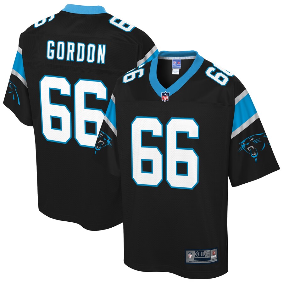 Carolina Panthers Dillon Gordon Big Tall NFL jersey front view