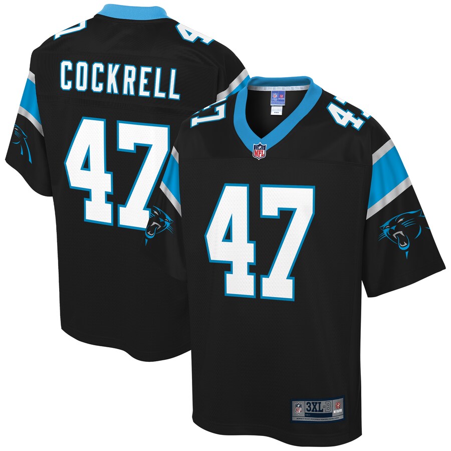 Carolina Panthers Ross Cockrell Big Tall NFL jersey front view