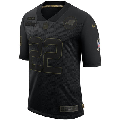 Carolina Panthers Christian Mccaffrey Salute To Service NFL jersey front view