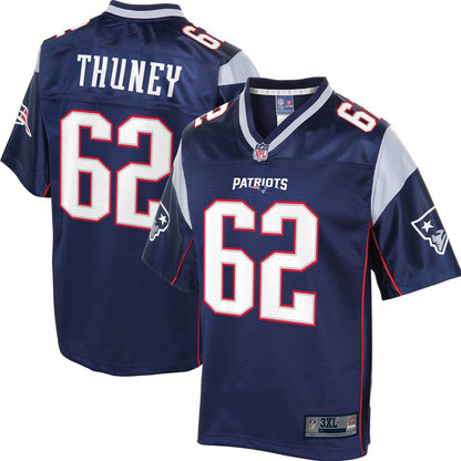 New England Patriots Joe Thuney Big Tall NFL jersey front view