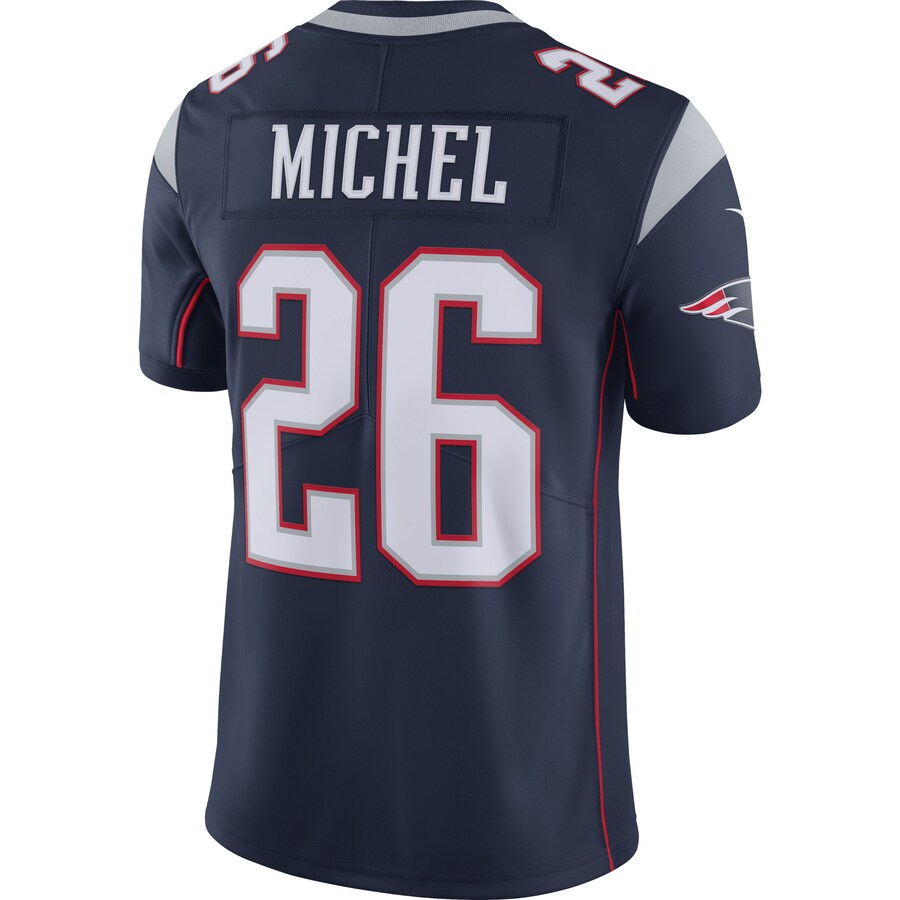 New England Patriots Sony Michel 100 NFL jersey front view