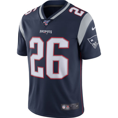 New England Patriots Sony Michel 100 NFL jersey front view