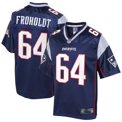 New England Patriots Hjalte Froholdt Big Tall NFL jersey front view