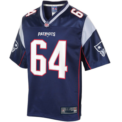 New England Patriots Hjalte Froholdt Big Tall NFL jersey front view
