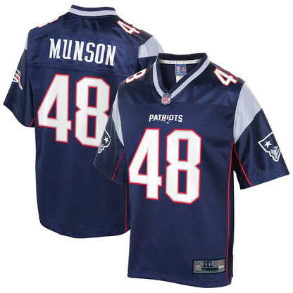New England Patriots Calvin Munson Big Tall NFL jersey front view