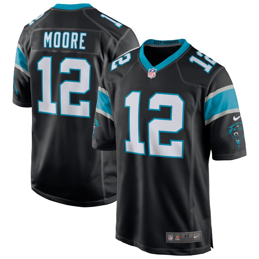Carolina Panthers Dj Moore NFL jersey front view