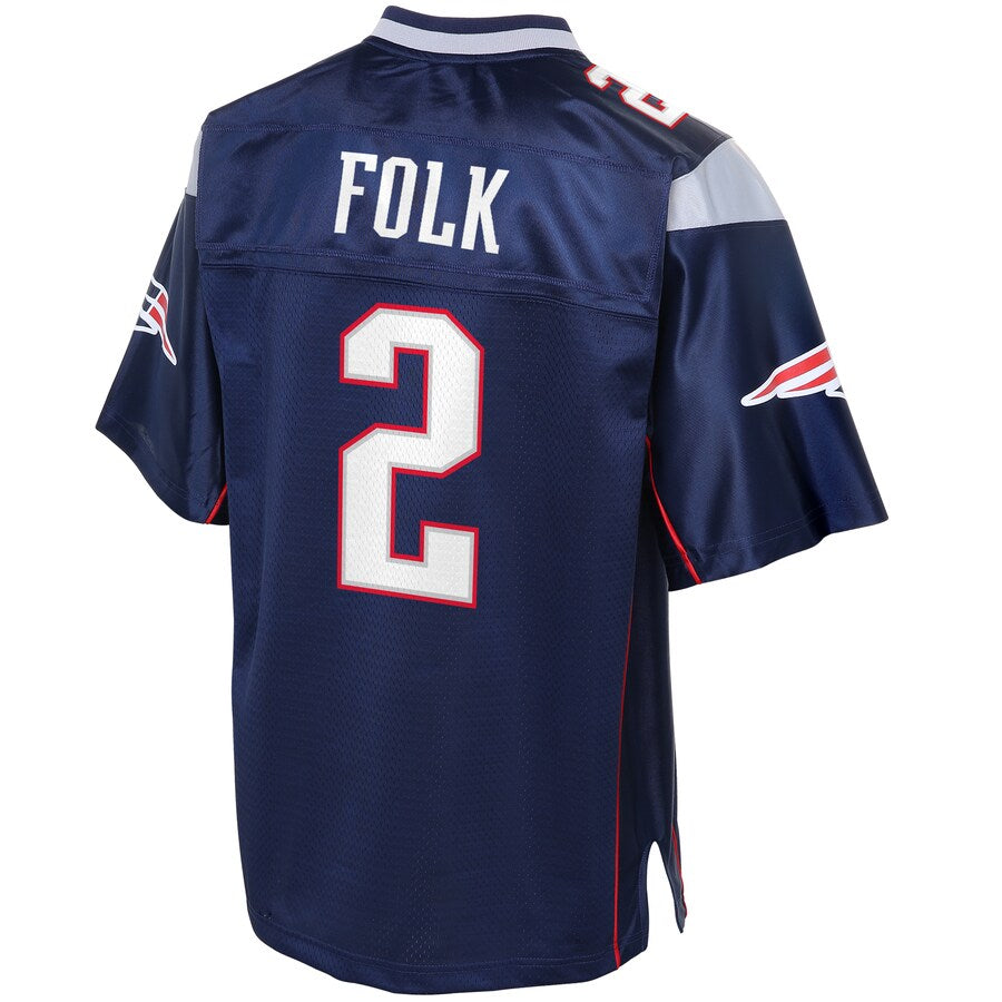New England Patriots Nick Folk Big Tall NFL jersey front view