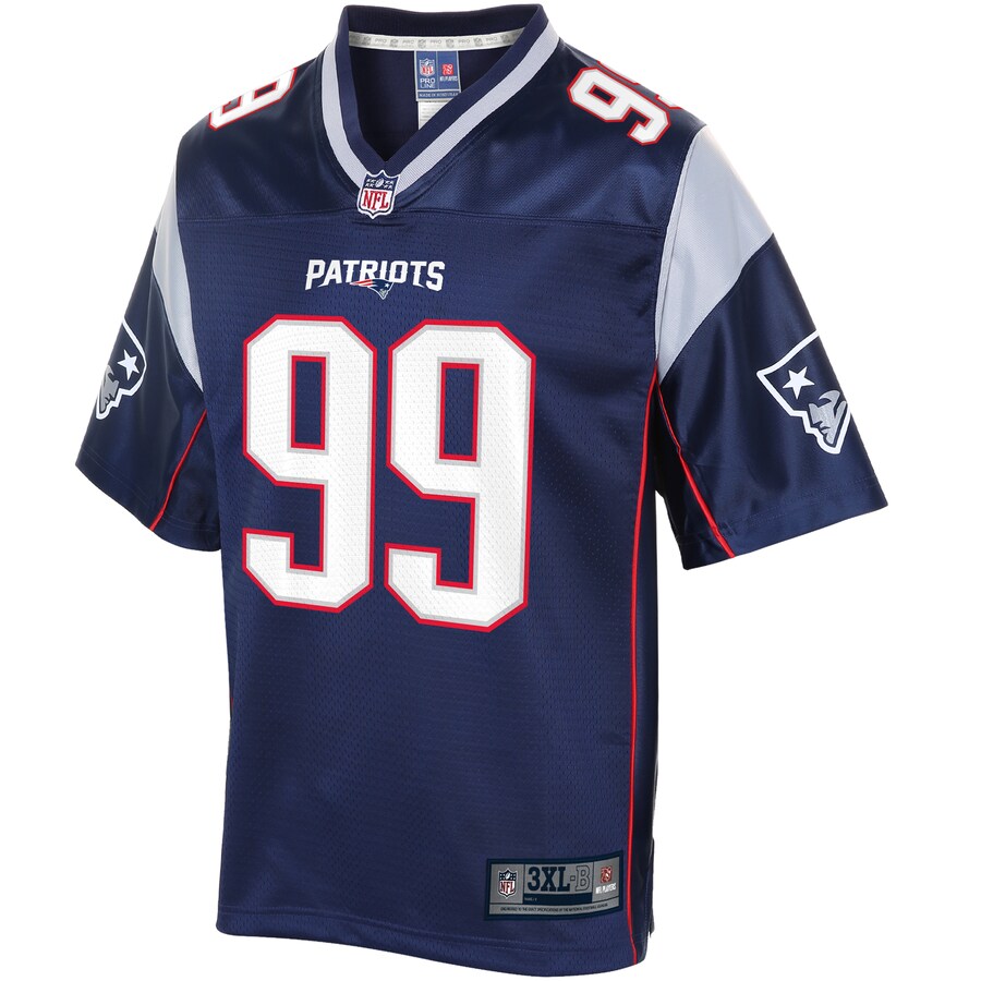 New England Patriots Byron Cowart Big Tall NFL jersey front view