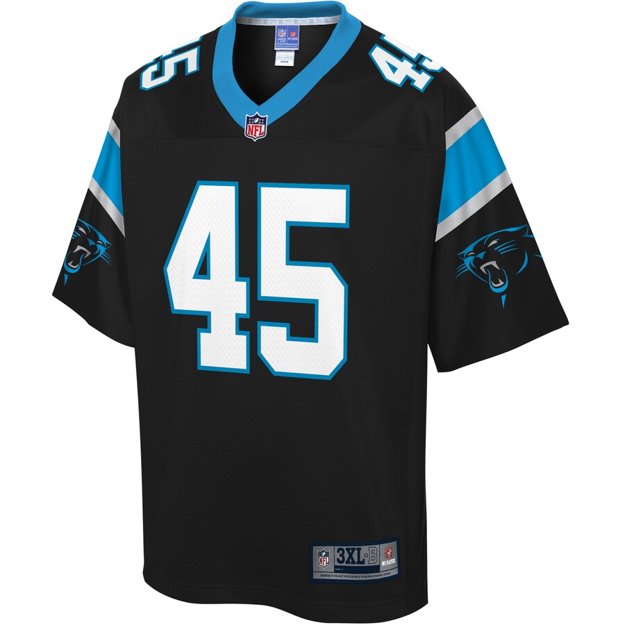 Carolina Panthers Damian Parms Big Tall NFL jersey front view