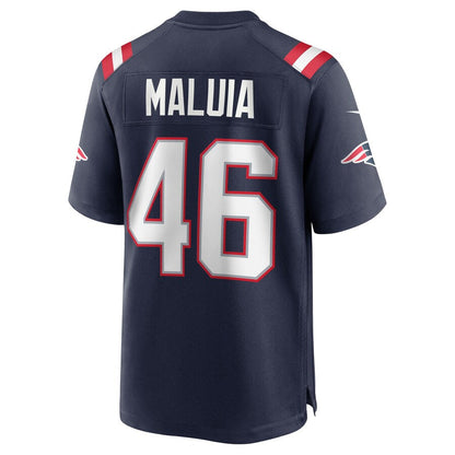 New England Patriots Cassh Maluia NFL jersey front view