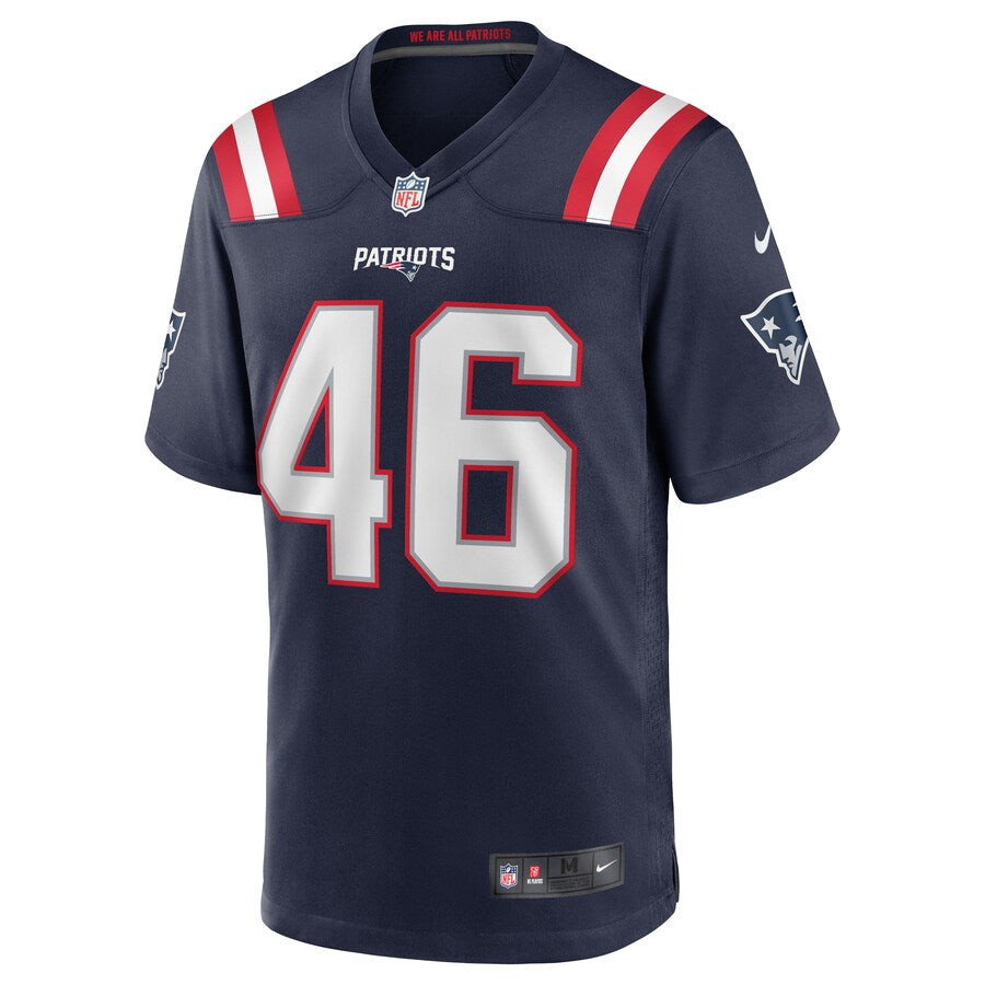 New England Patriots Cassh Maluia NFL jersey front view