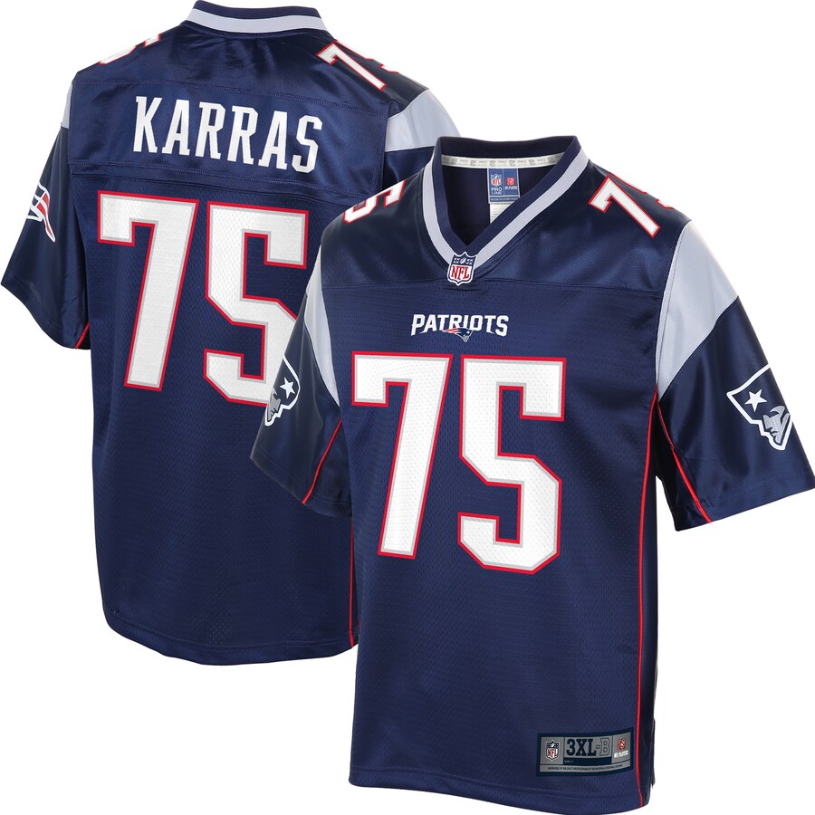 NE TK  Pro Line Navy Big Tall Jersey rtj football 4164