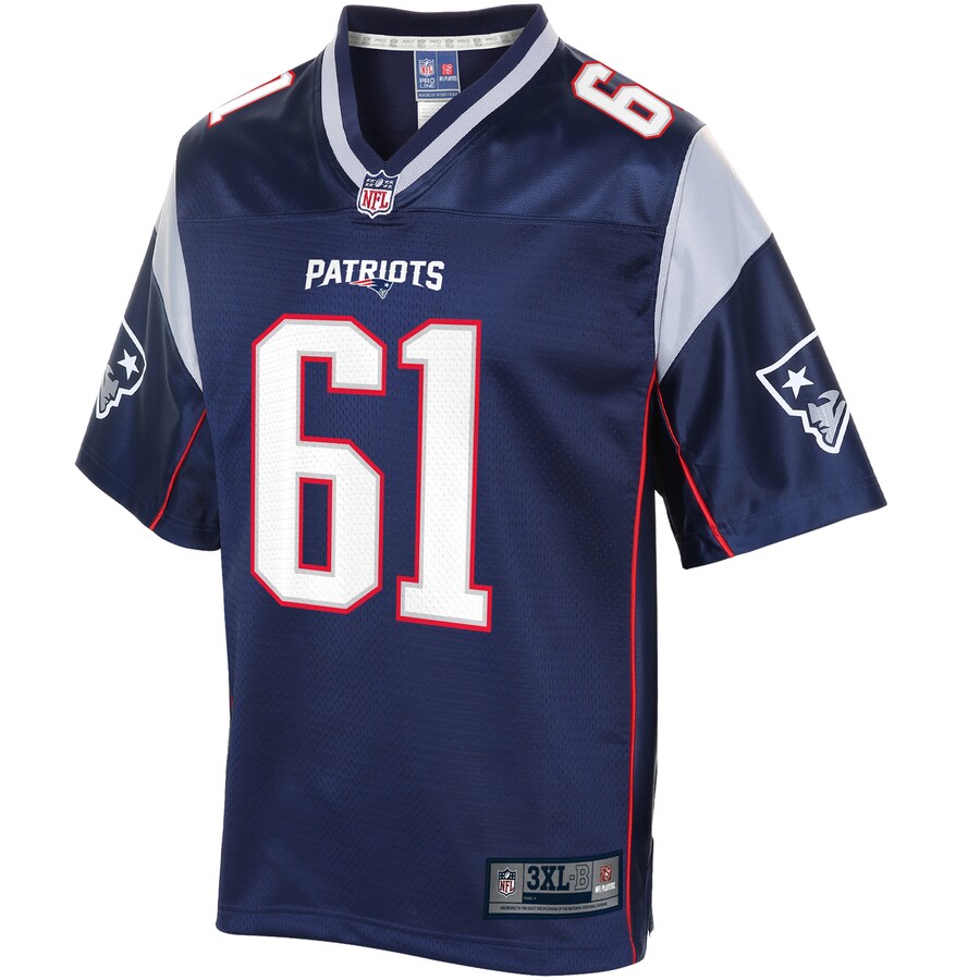 NE MC  Pro Line Navy Big Tall Jersey rtj football 4147