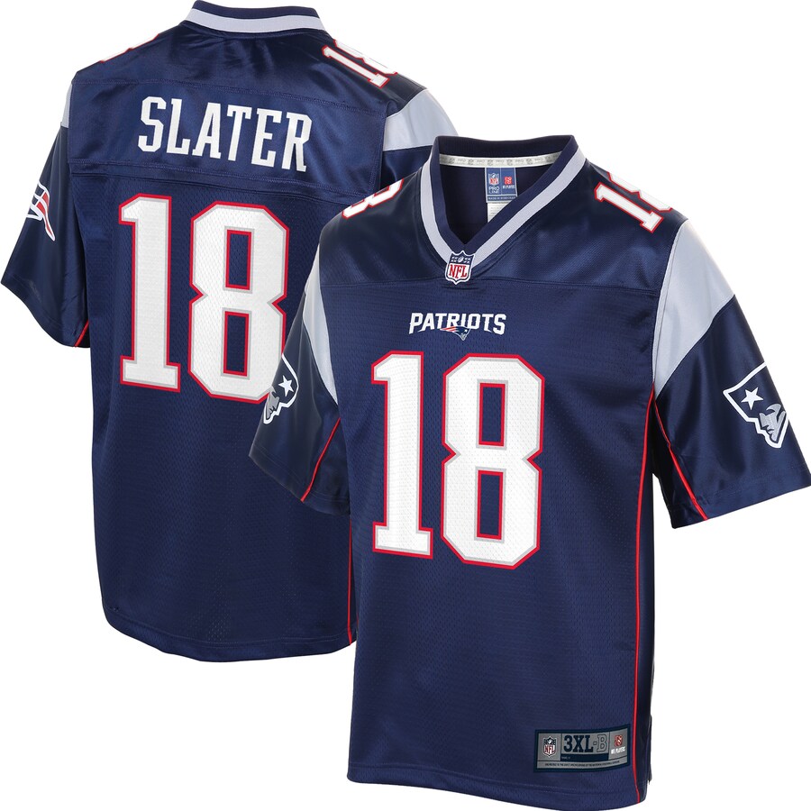 NE MS  Pro Line Navy Big Tall Jersey rtj football 4105