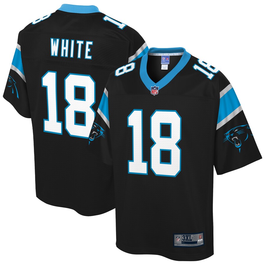 CAR DD White  Pro Line Black Big Tall Jersey rtj football 4302