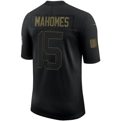 Kansas City Chiefs Patrick Mahomes Salute To Service NFL jersey front view