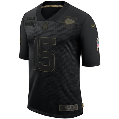 Kansas City Chiefs Patrick Mahomes Salute To Service NFL jersey front view