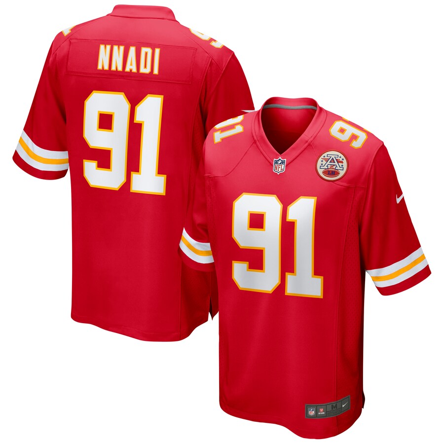Kansas City Chiefs Derrick Nnadi NFL jersey front view