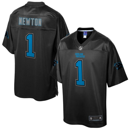 Carolina Panthers Cam Newton Reverse Fashion NFL jersey front view