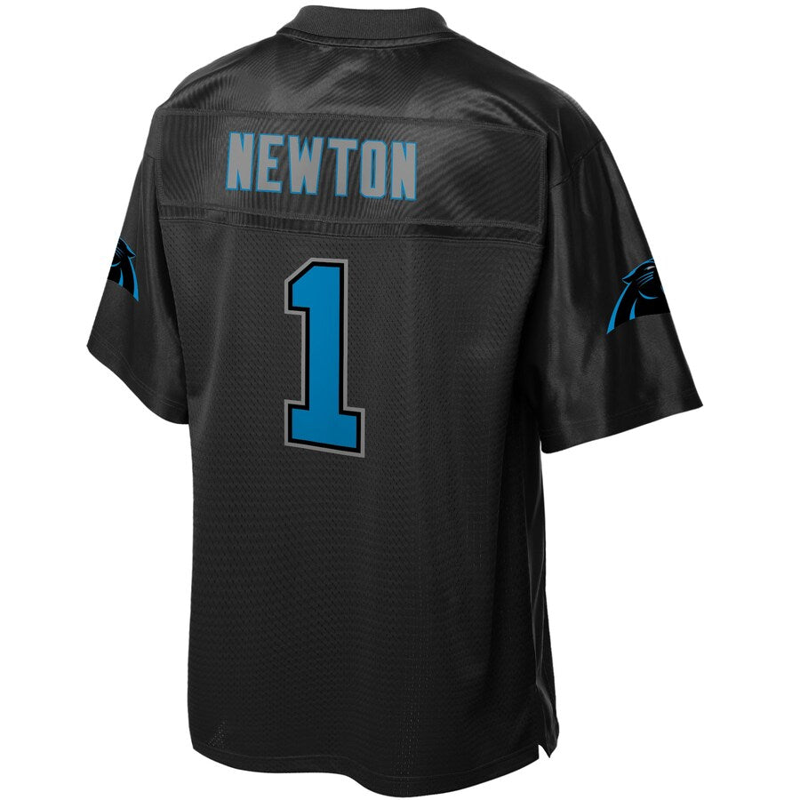 Carolina Panthers Cam Newton Reverse Fashion NFL jersey front view