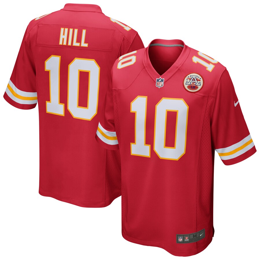 Kansas City Chiefs Tyreek Hill NFL jersey front view