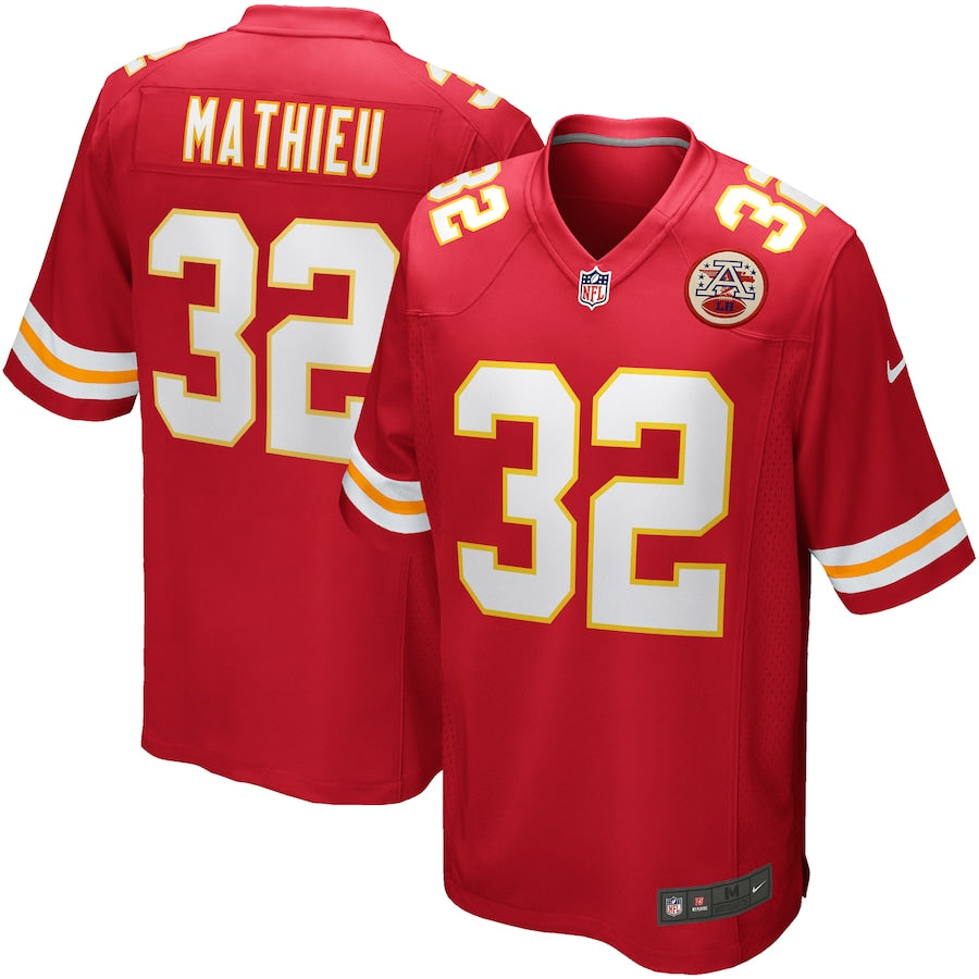 Kansas City Chiefs Tyrann Mathieu NFL jersey front view