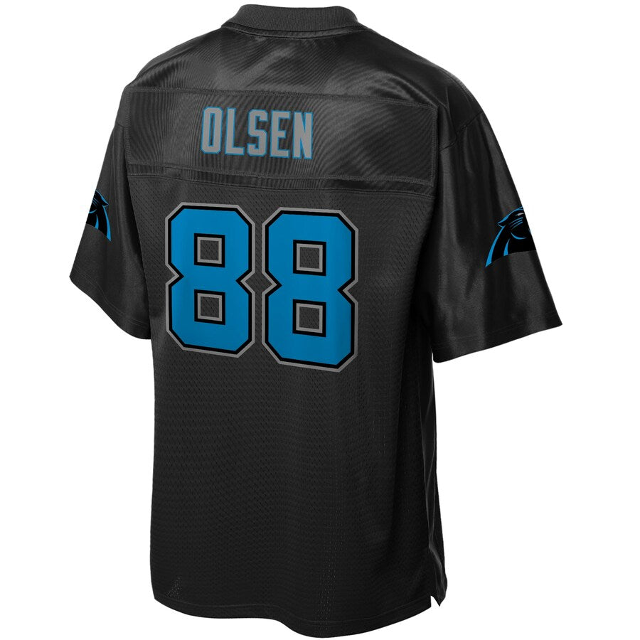 Carolina Panthers Greg Olsen Reverse Fashion NFL jersey front view
