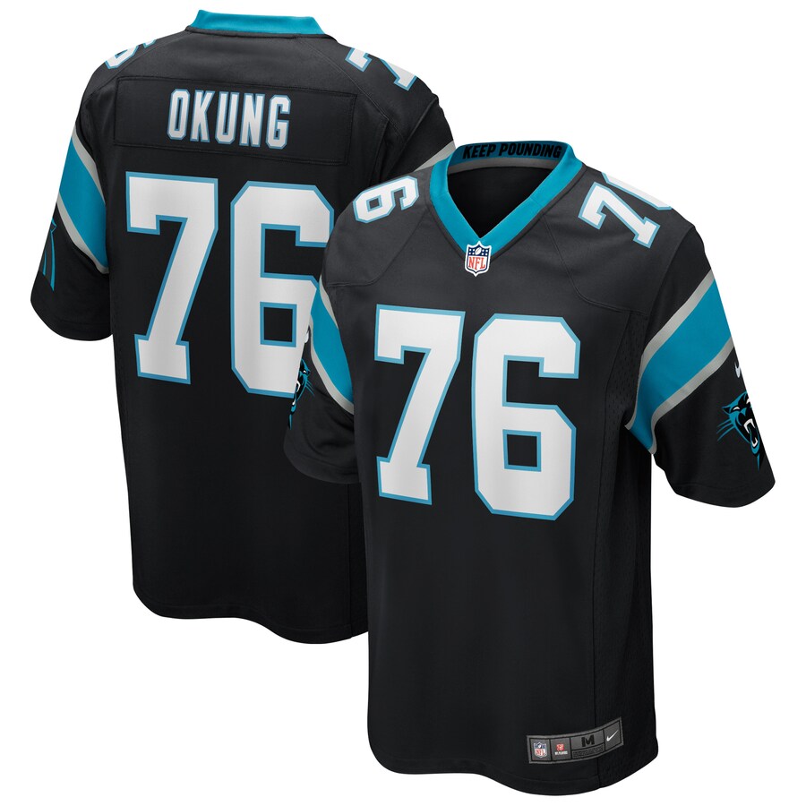 Carolina Panthers Russell Okung NFL jersey front view