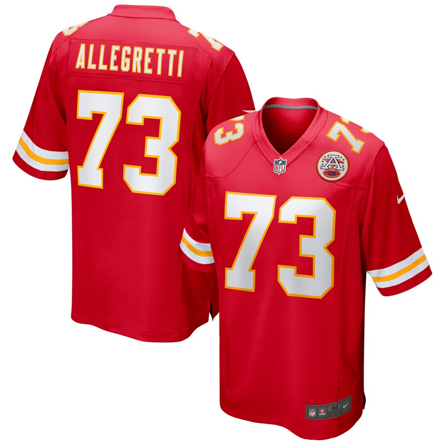 Kansas City Chiefs Nick Allegretti NFL jersey front view