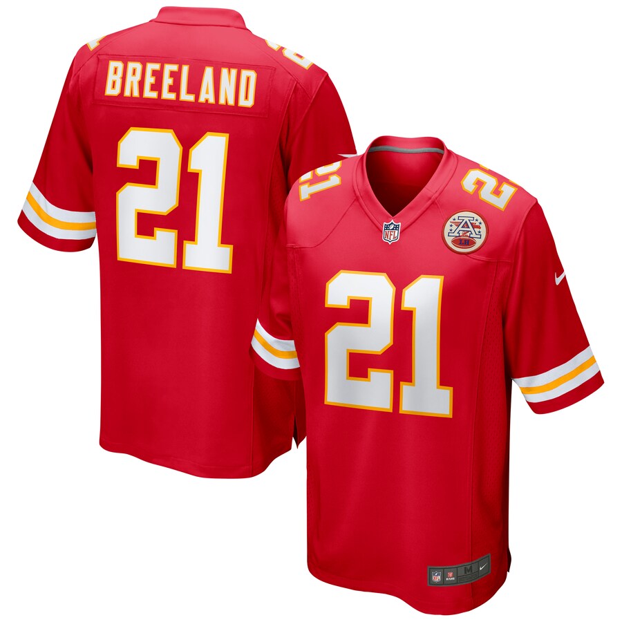Kansas City Chiefs Bashaud Breeland NFL jersey front view