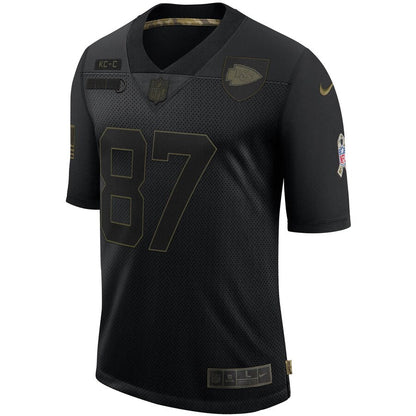 Kansas City Chiefs Travis Kelce Salute To Service NFL jersey front view