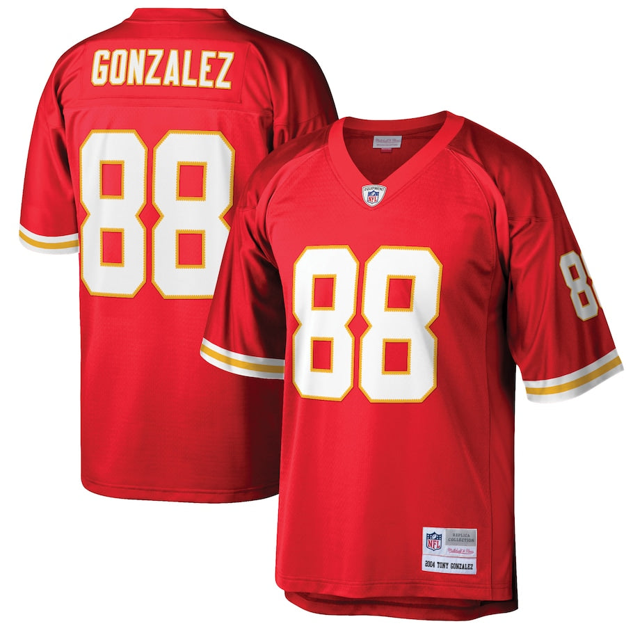 Kansas City Chiefs Tony Gonzalez Legacy NFL jersey front view