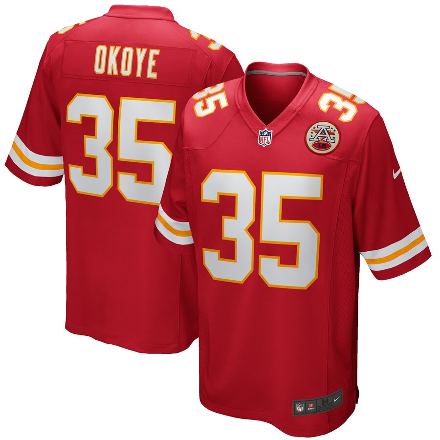 Kansas City Chiefs Christian Okoye NFL jersey front view