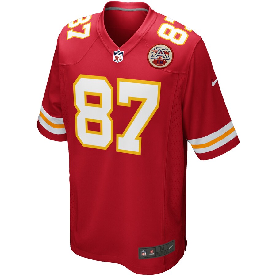 Kansas City Chiefs Travis Kelce NFL jersey front view