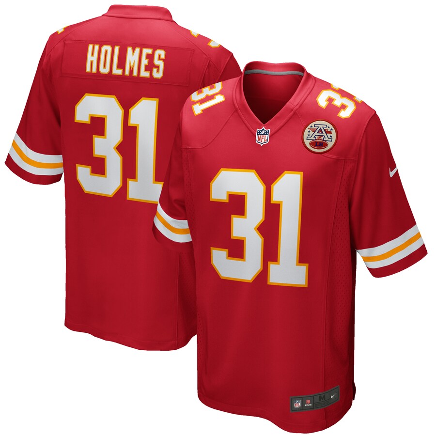 Kansas City Chiefs Priest Holmes NFL jersey front view