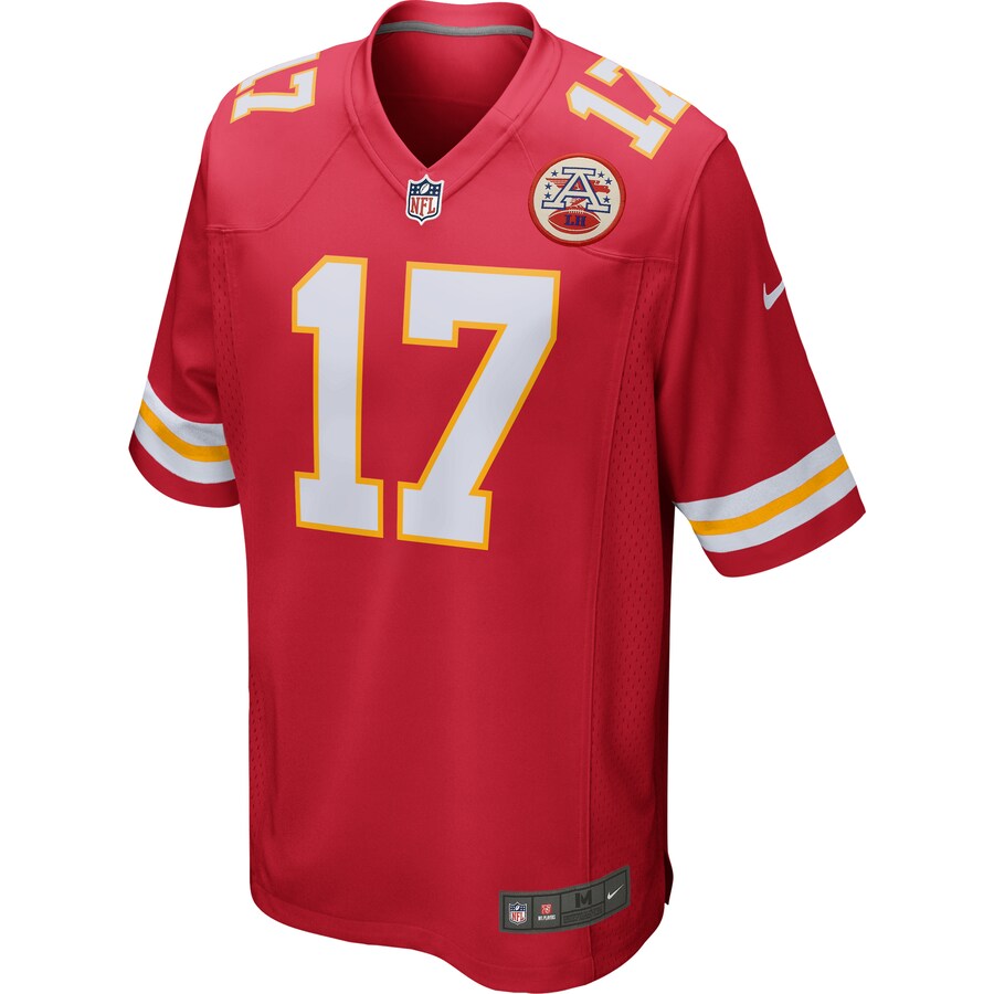 Kansas City Chiefs Mecole Hardman NFL jersey front view