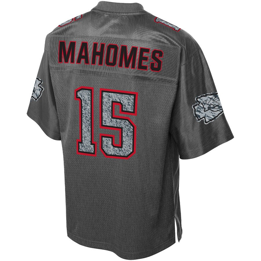 Kansas City Chiefs Patrick Mahomes Heather Static Fashion NFL jersey front view