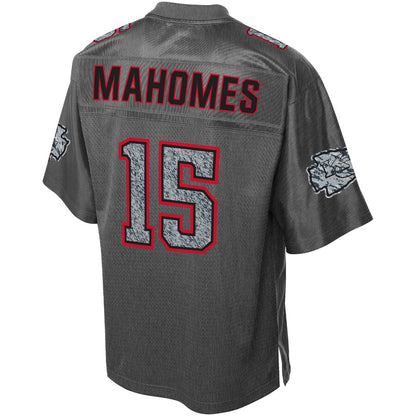 Kansas City Chiefs Patrick Mahomes Heather Static Fashion NFL jersey front view