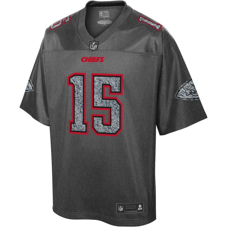 Kansas City Chiefs Patrick Mahomes Heather Static Fashion NFL jersey front view