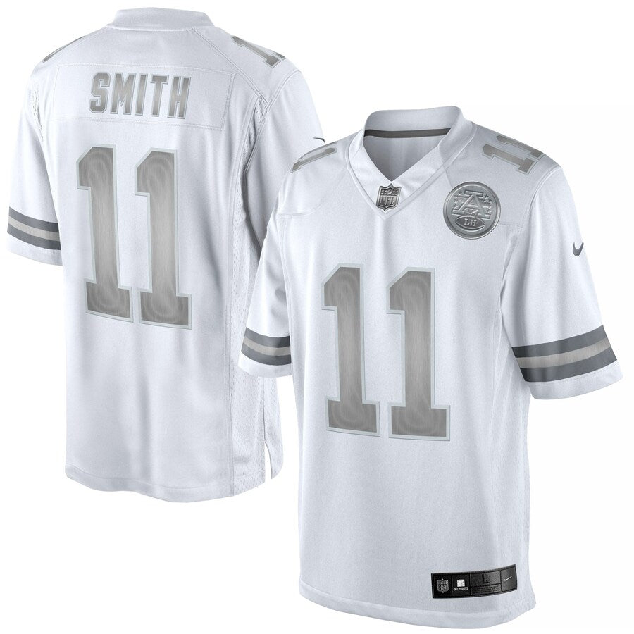 Kansas City Chiefs Alex Smith Platinum NFL jersey front view