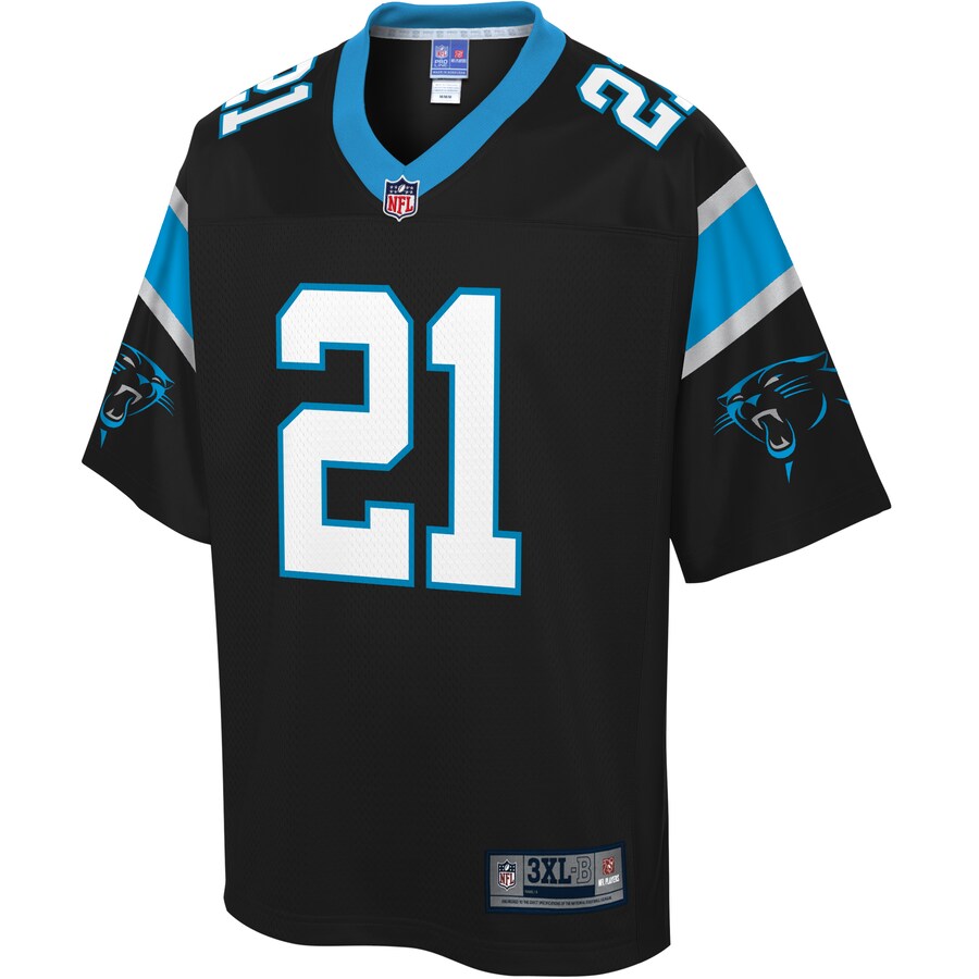 Carolina Panthers Elijah Holyfield Big Tall NFL jersey front view