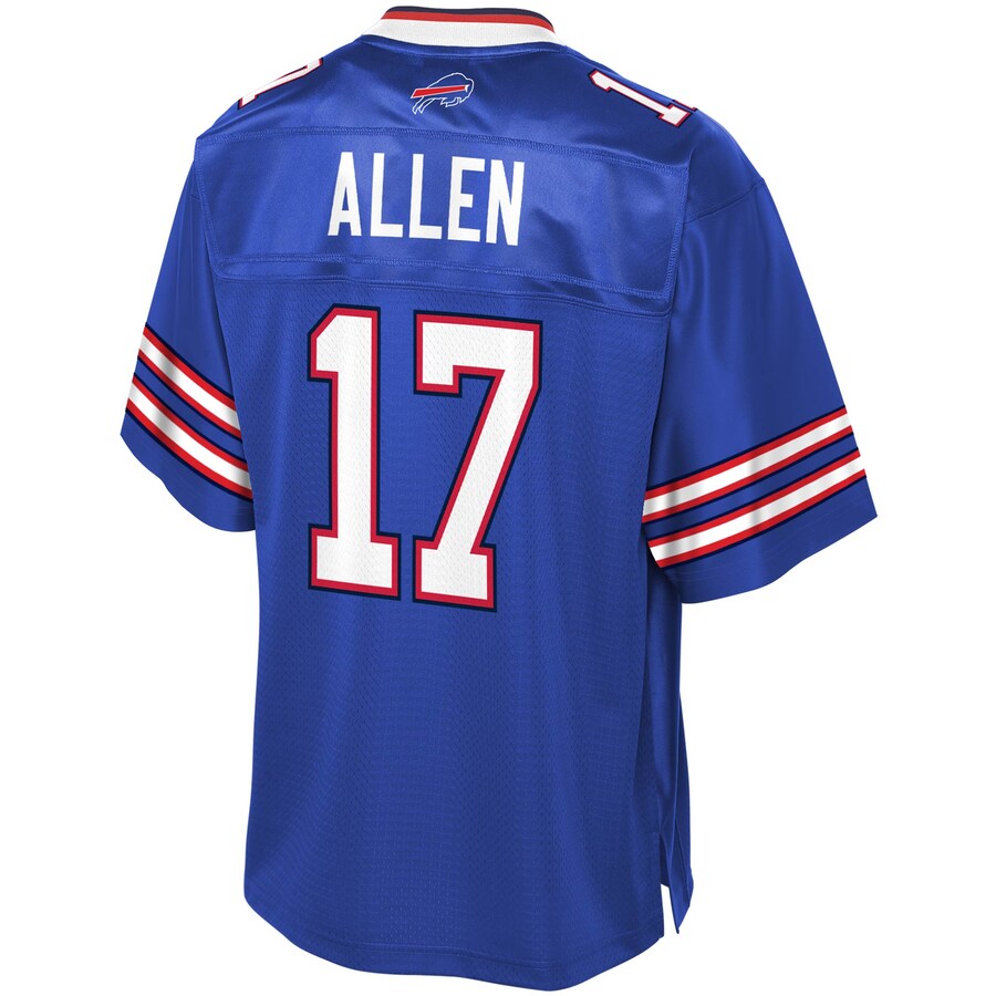 Buffalo Bills Josh Allen Logo NFL jersey front view