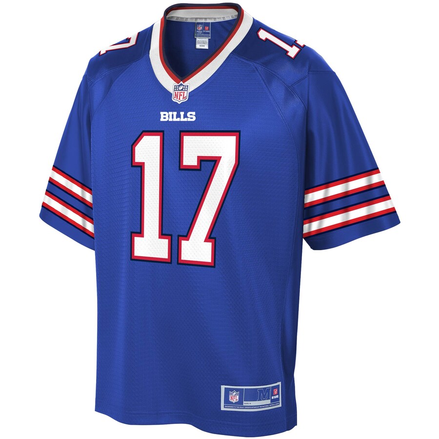 Buffalo Bills Josh Allen Logo NFL jersey front view
