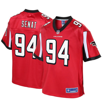 Atlanta Falcons Deadrin Senat Big Tall NFL jersey front view