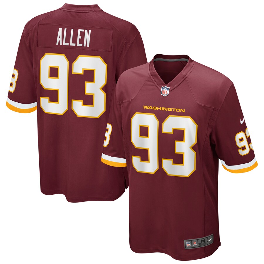 Washington Football Team Jonathan Allen NFL jersey front view